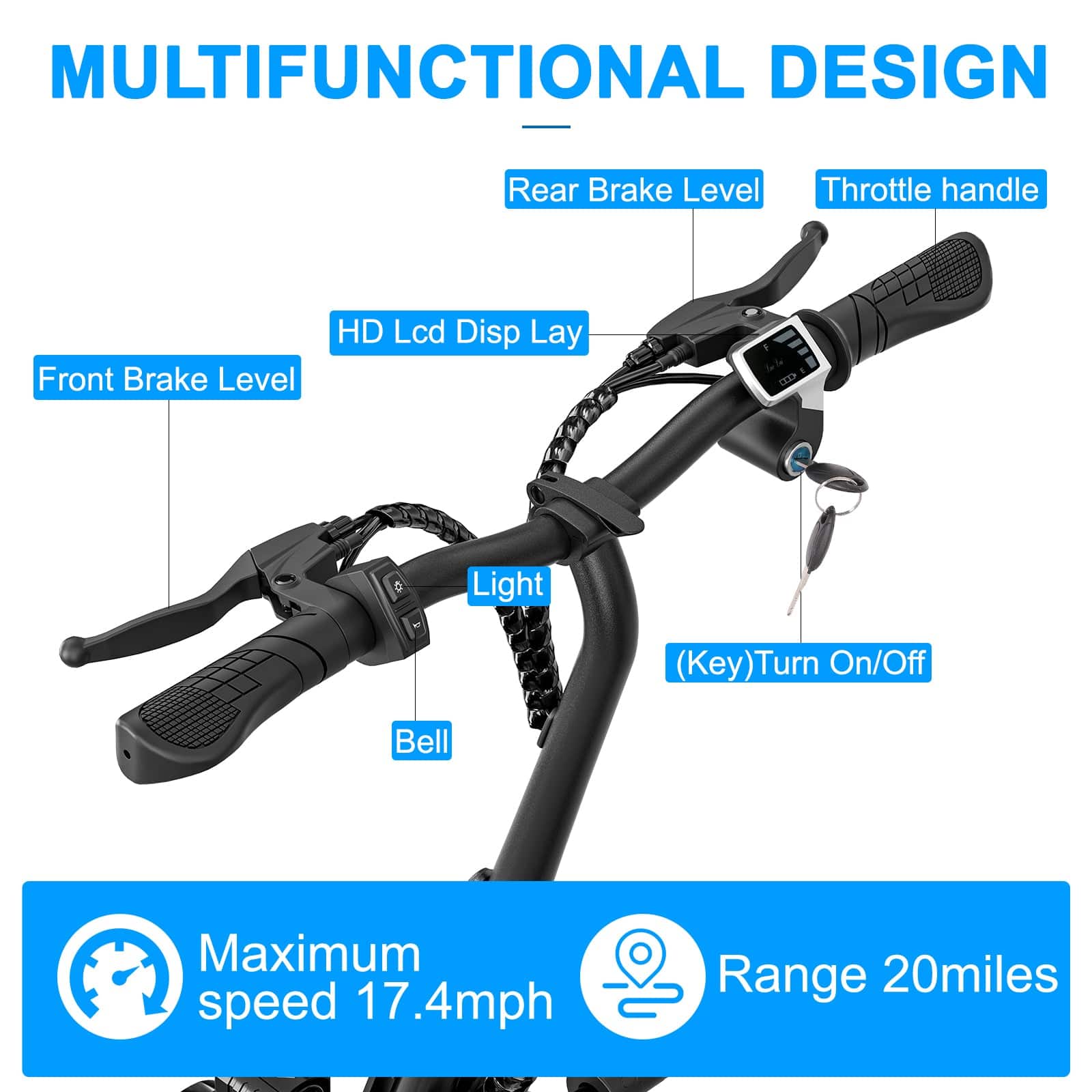 electric bicycle key Troxus Ebike Keys For electric bicycle Universal 12V-96V Anti-Theft Ebike Key