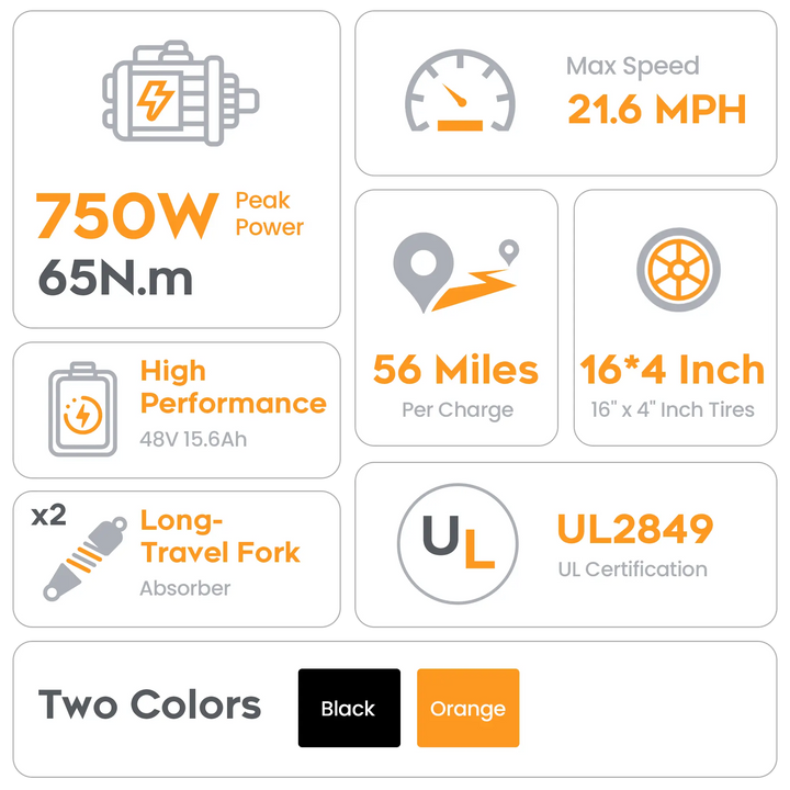 Eilleo SpaceWalk M6 Electric Bike for Teens