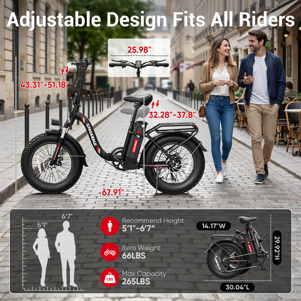 Spacewalk V400 Foldable V-Frame Commuter E-Bike