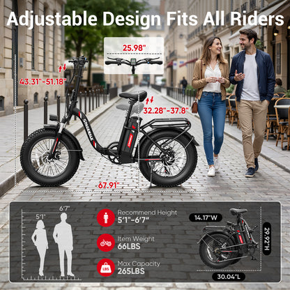 Spacewalk V400 Foldable V-Frame Commuter E-Bike