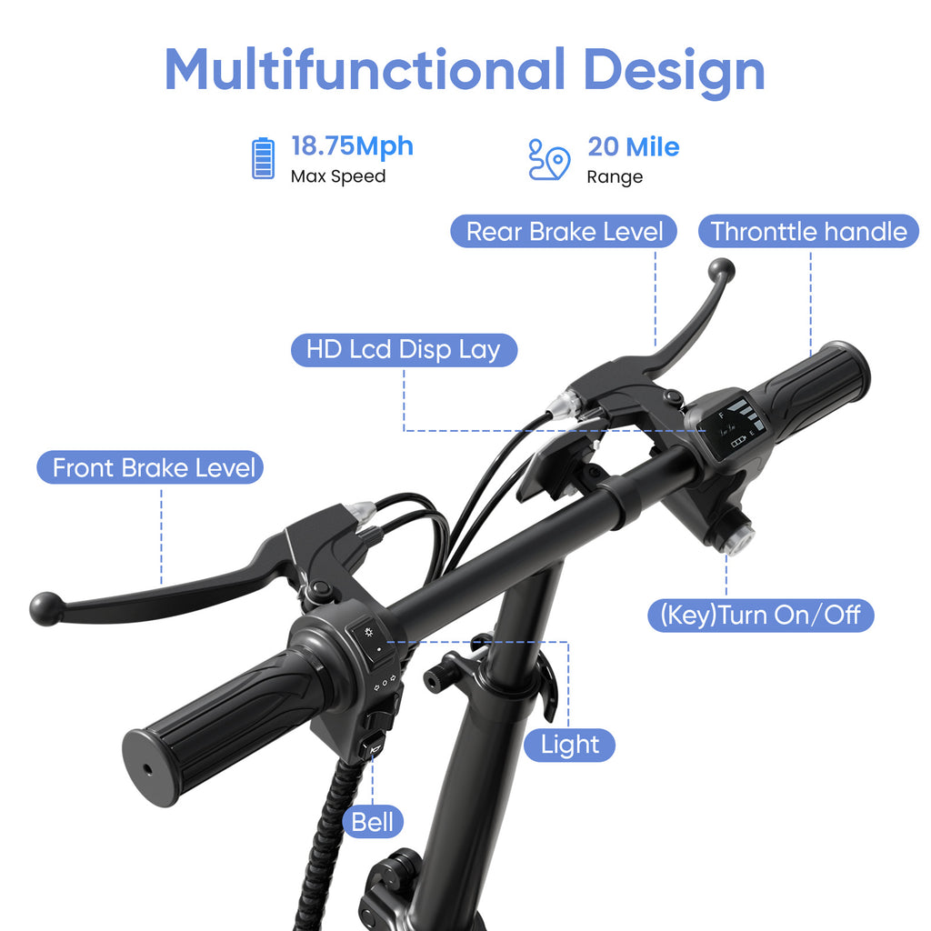 Eilleo Electric Scooter with 3 Seats & Dog Basket