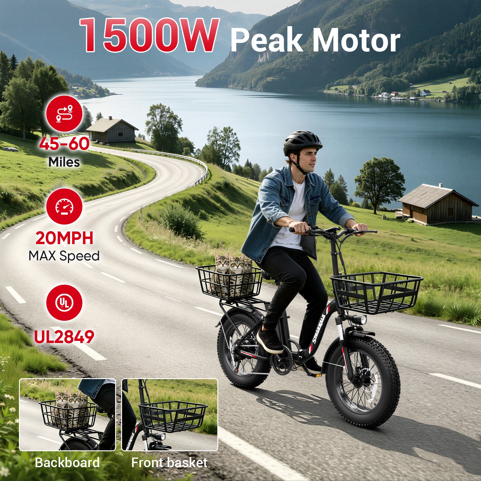 Spacewalk V400 Foldable V-Frame Commuter E-Bike