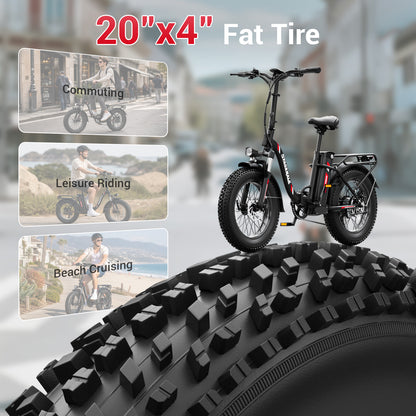 Spacewalk V400 Foldable V-Frame Commuter E-Bike