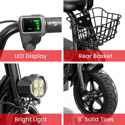 EILLEO Q1 Electric Scooter for Kids with Seat