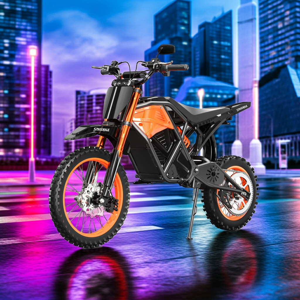 Eilleo SpaceWalk X01 Electric Dirt Bike, 3000W, 48V 20Ah – Eilleo Bike