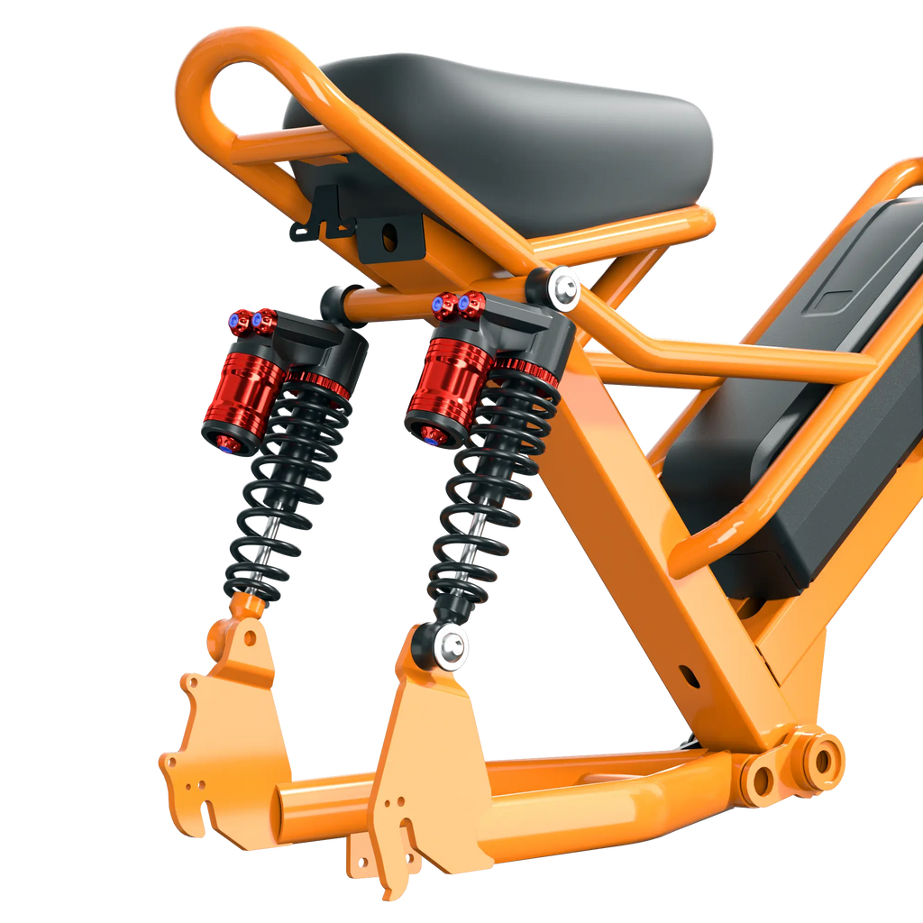 Eilleo SpaceWalk M6 in orange electric bike.