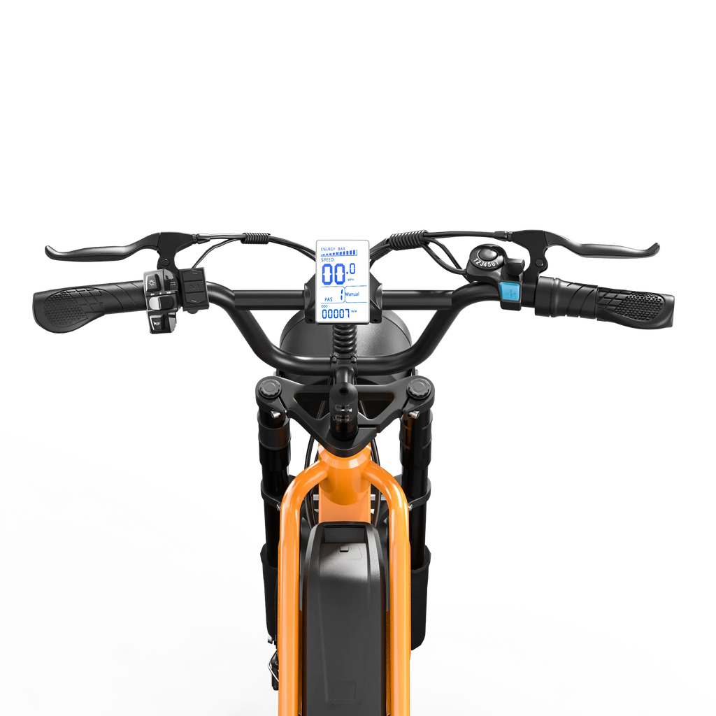 Eilleo SpaceWalk M6 in orange electric bike.