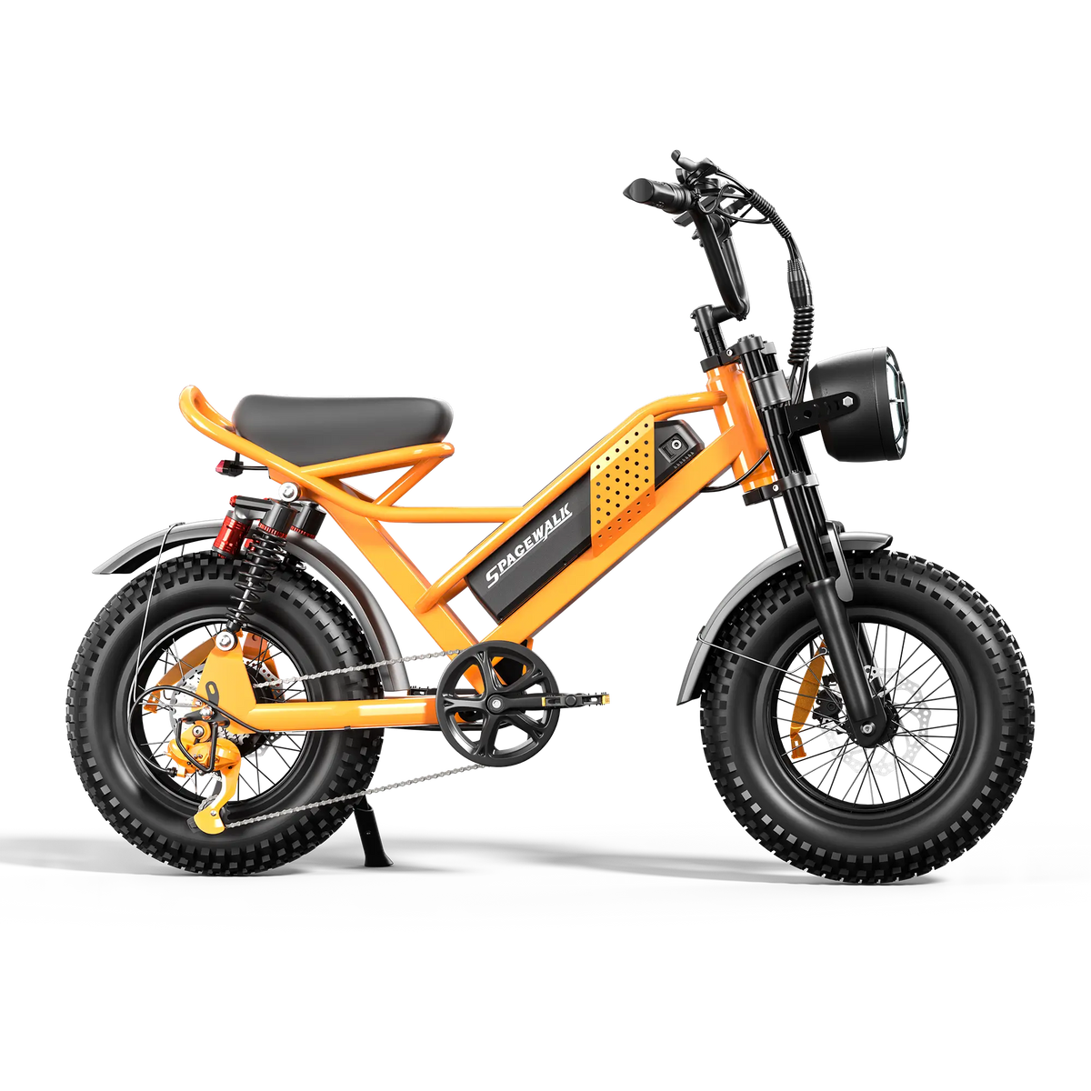 Eilleo SpaceWalk M6 in orange electric bike.