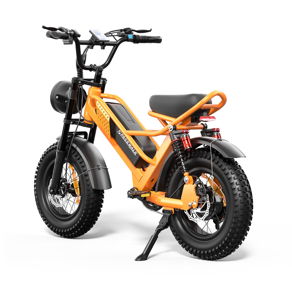 Eilleo SpaceWalk M6 in orange electric bike.