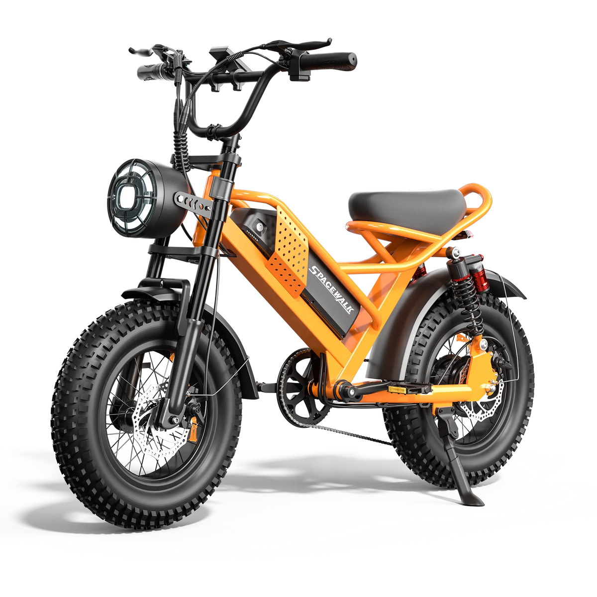 Eilleo SpaceWalk M6 in orange electric bike.