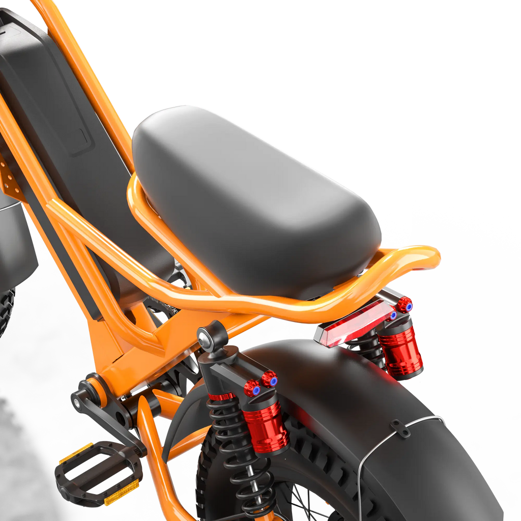 Eilleo SpaceWalk M6 in orange electric bike.